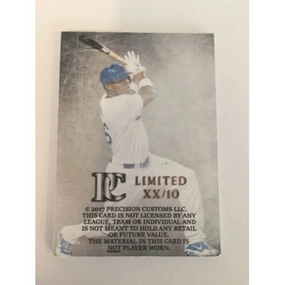 Yasiel Puig Dodgers Custom Made Jersey Card (MISC1)